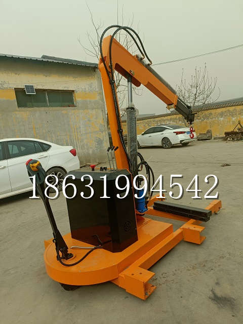 苏尼特左旗自卸车厢随车吊 自制轮式四不像起重机 四驱平板吊 5吨 贵盛